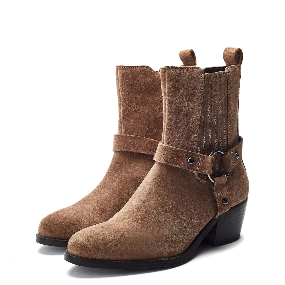 Pailia Taupe Suede Boots