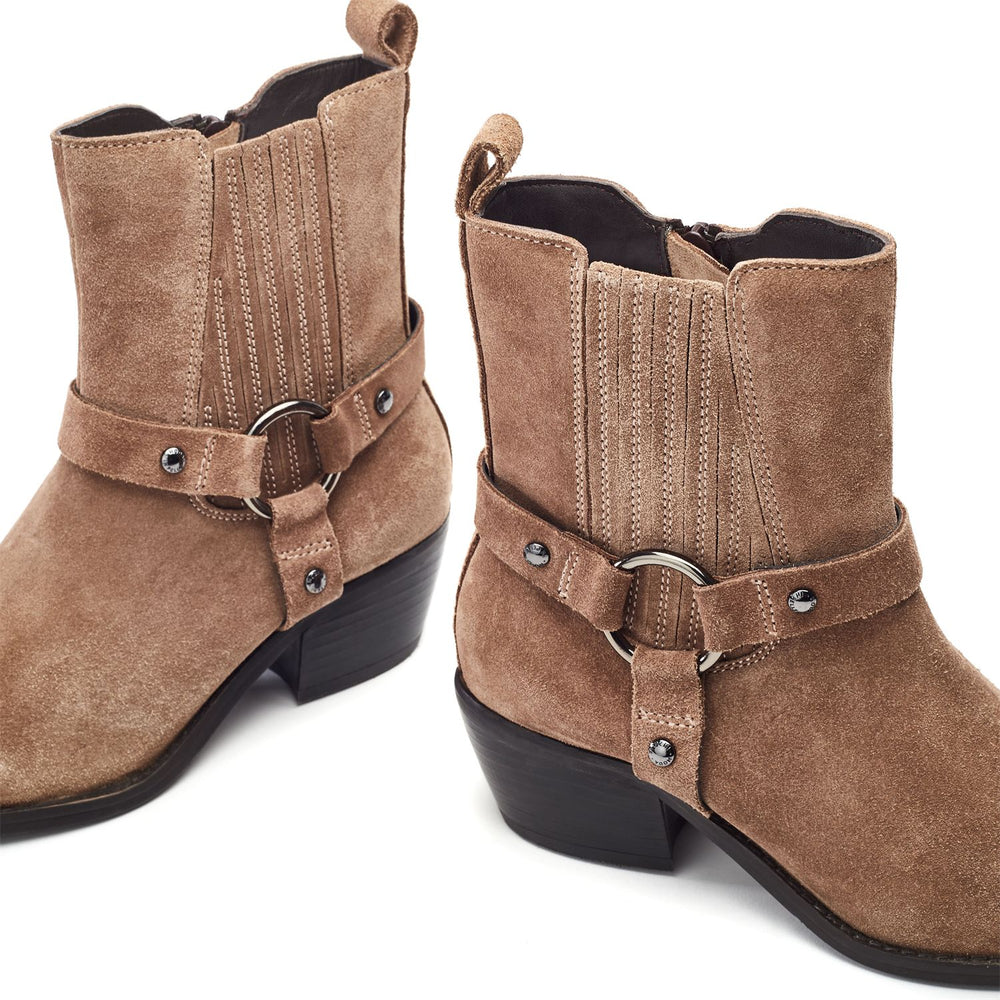Pailia Taupe Suede Boots