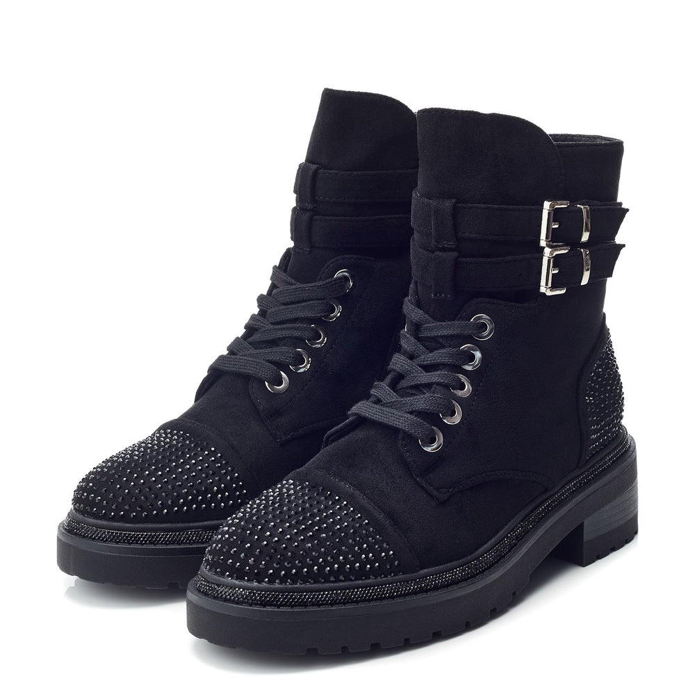 Pailton Black Alcantara Boots
