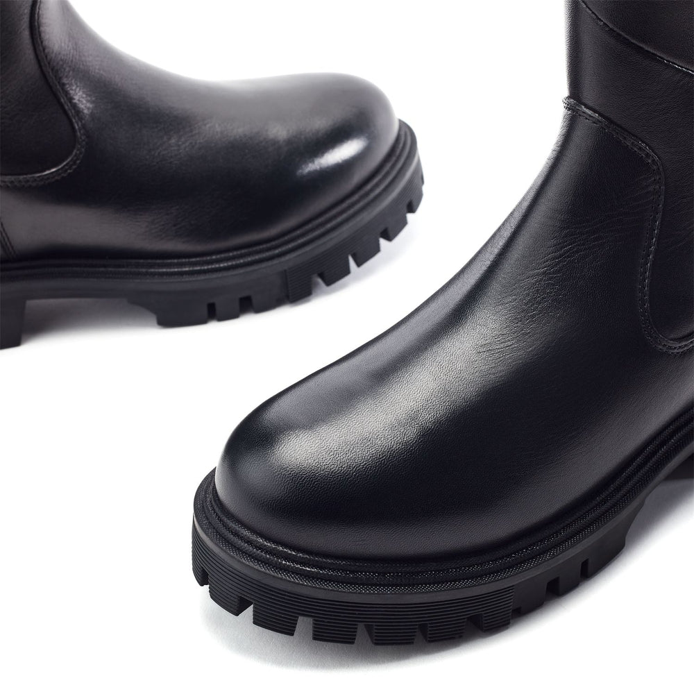 Pakarra Black Leather Leather Boots