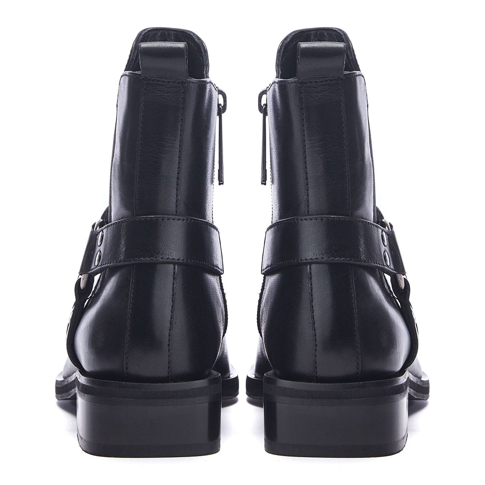 Palanne Black Leather Boots