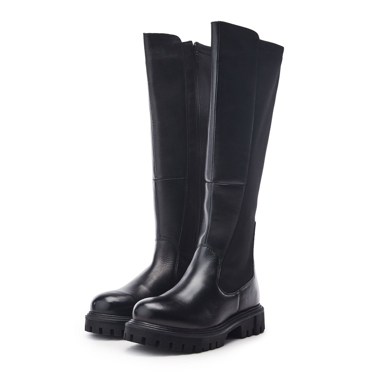 Palapi Black Leather Boots