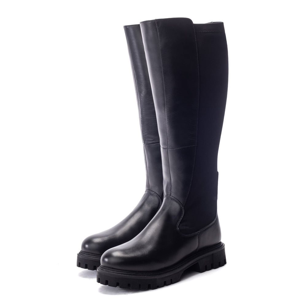 Palapy Black Leather Boots