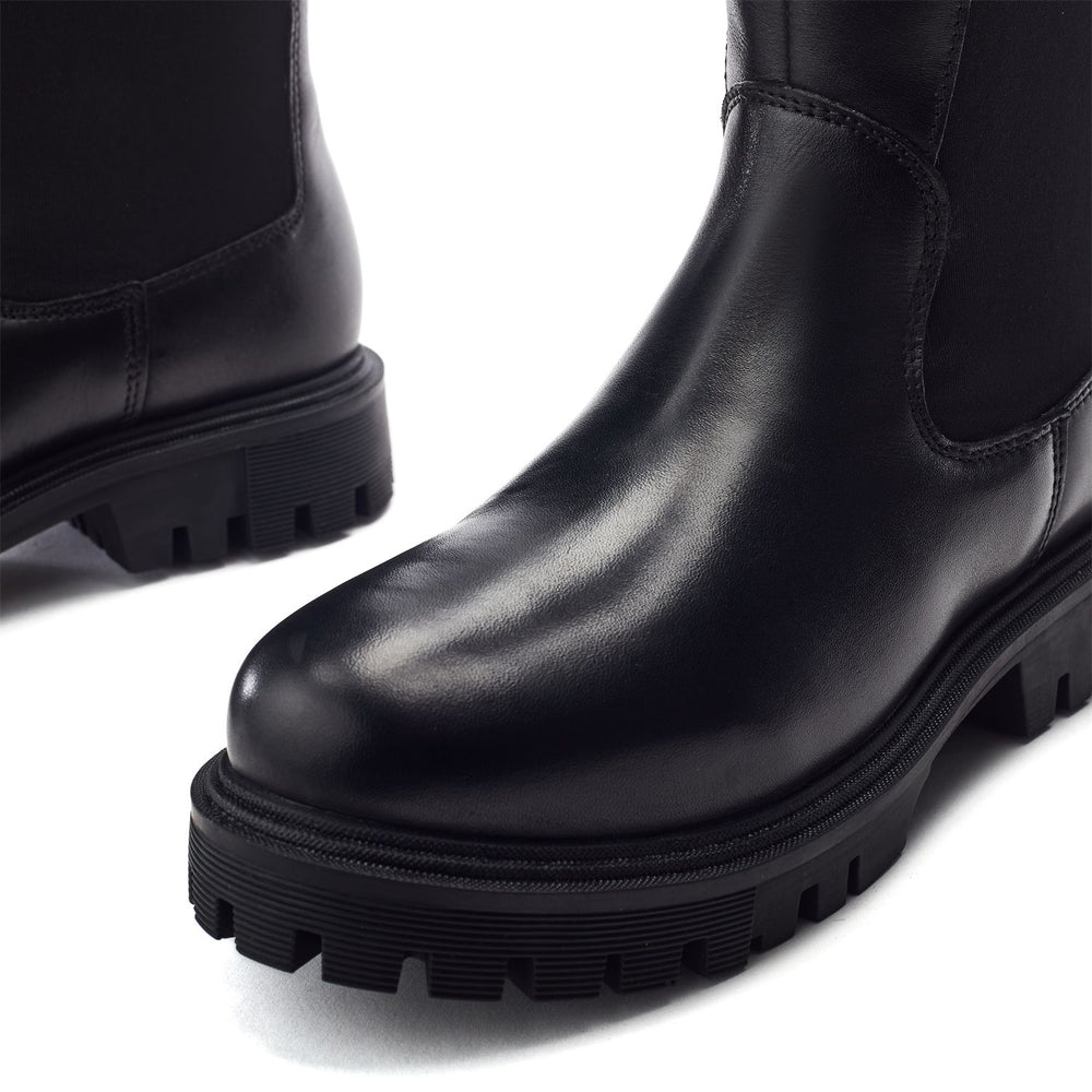 Palapy Black Leather Boots