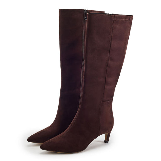 Palola Dark Brown Alcantara Boots