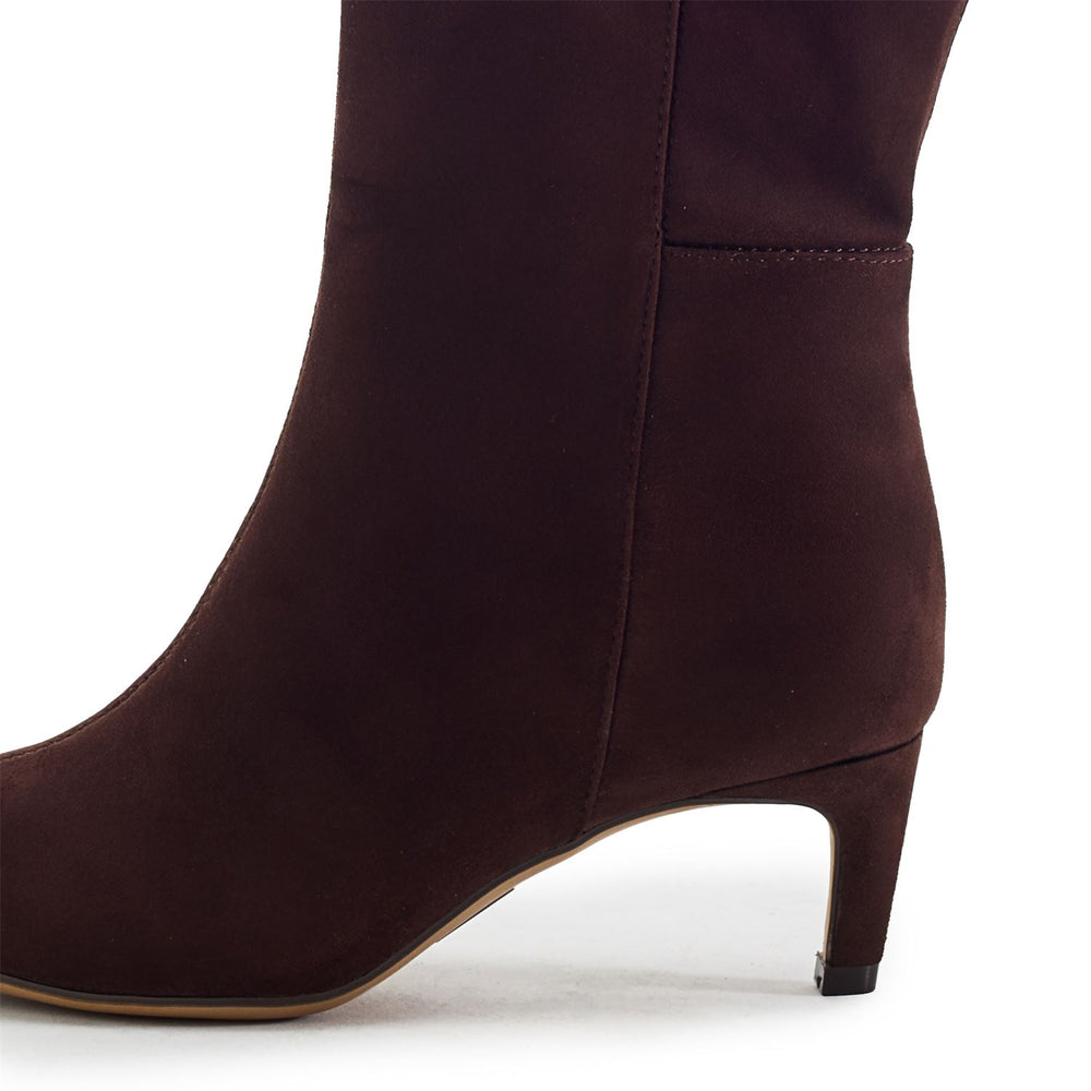 Palola Dark Brown Alcantara Boots