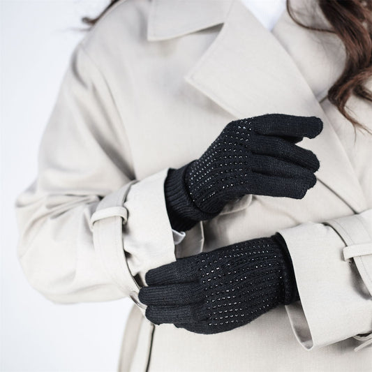 Paloma Glove Black Polyester 