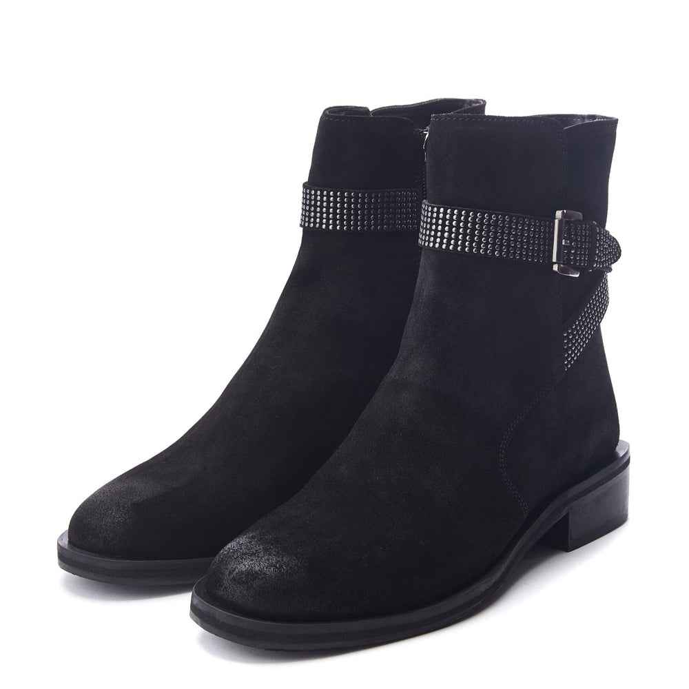 Panazol Black Suede Boots