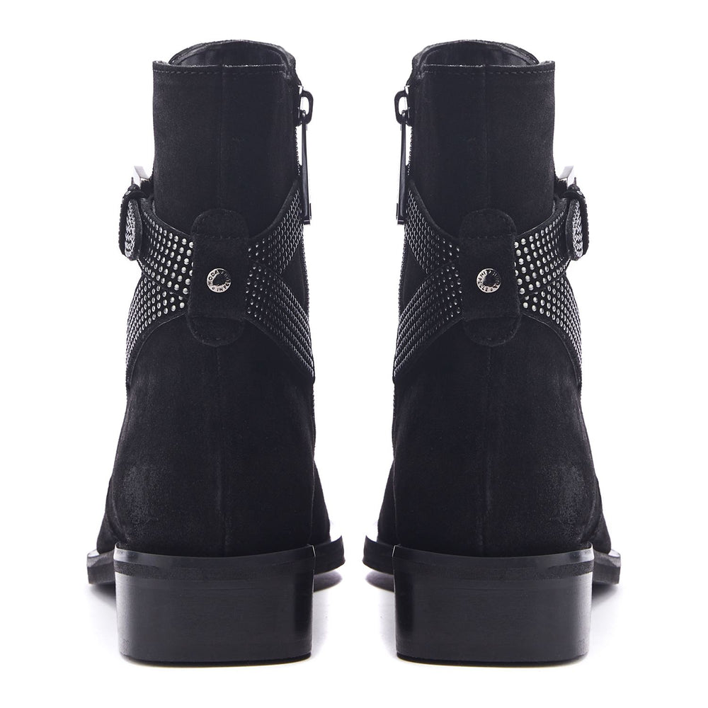 Panazol Black Suede Boots
