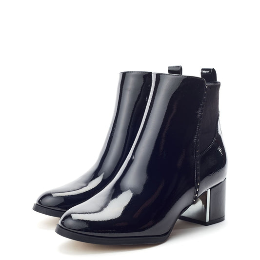 Panora Black Patent Boots