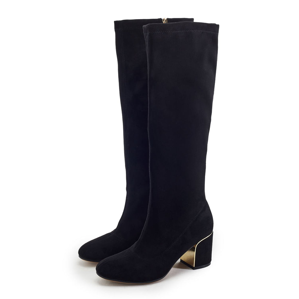 Paralia Black Alcantara Boots