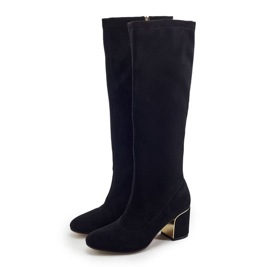 Paralia Black Alcantara Boots