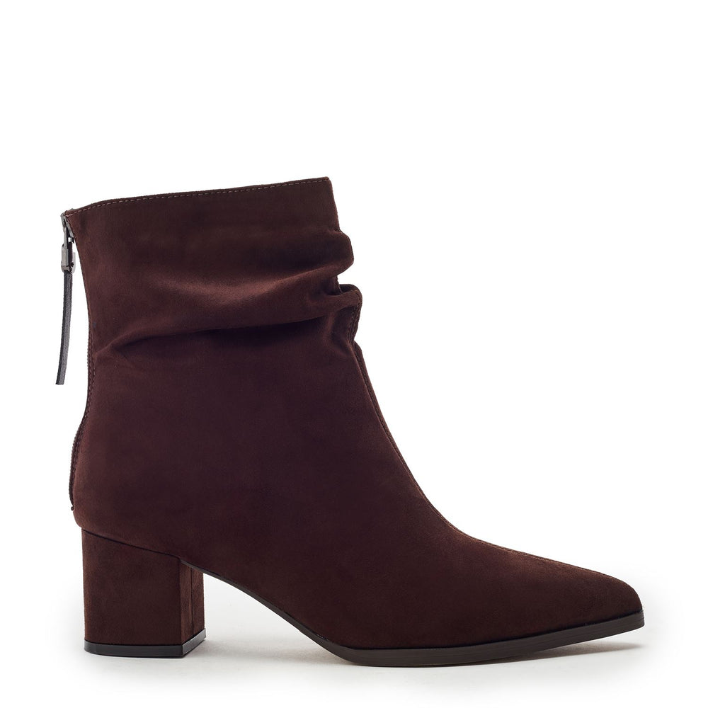 Paritza Dark Brown Alcantara Boots