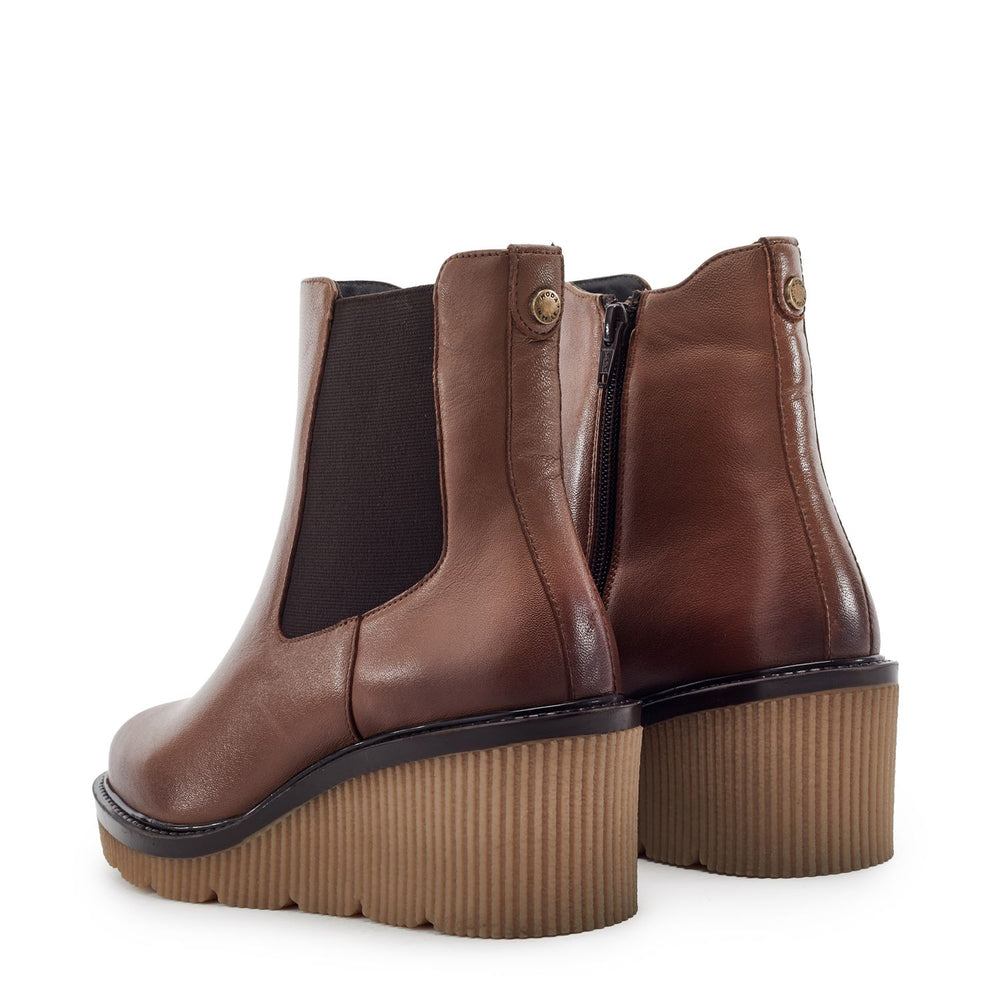 Parth Tan Leather Boots