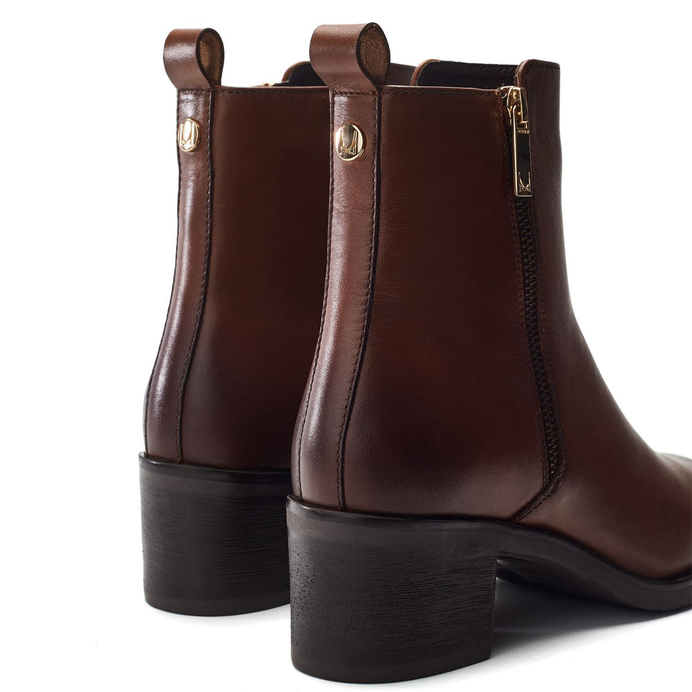 Patricio Tan Leather Boots