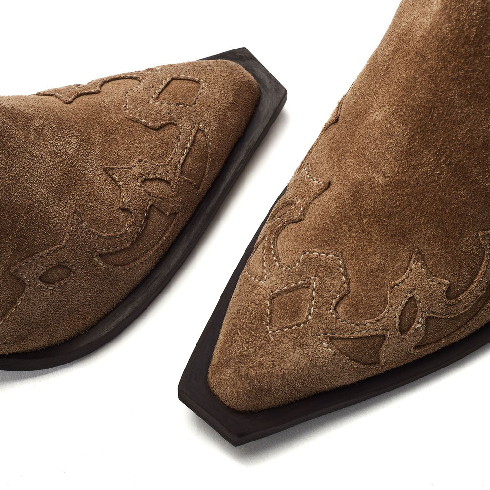 Pavia Taupe Suede Boots