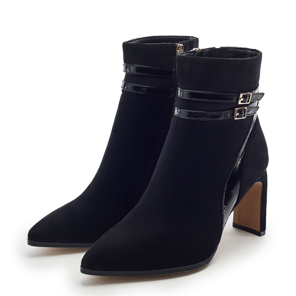 Pelaria Black Alcantara Boots
