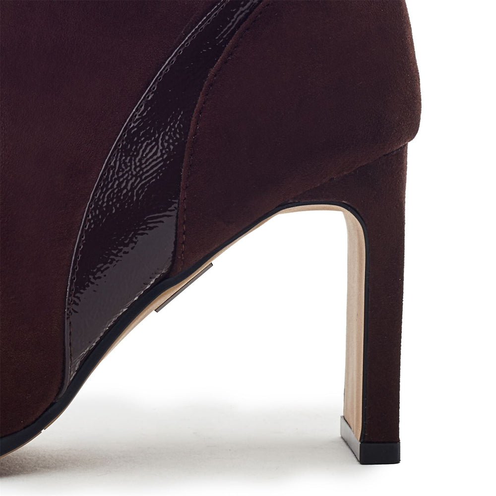 Pelaria Dark Brown Alcantara Boots