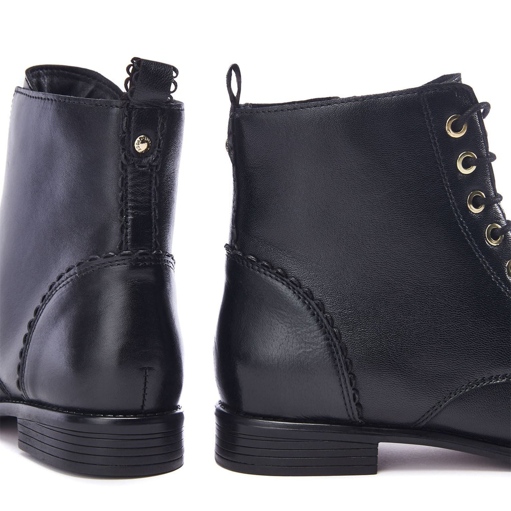 Penelopi Black Leather Leather Boots