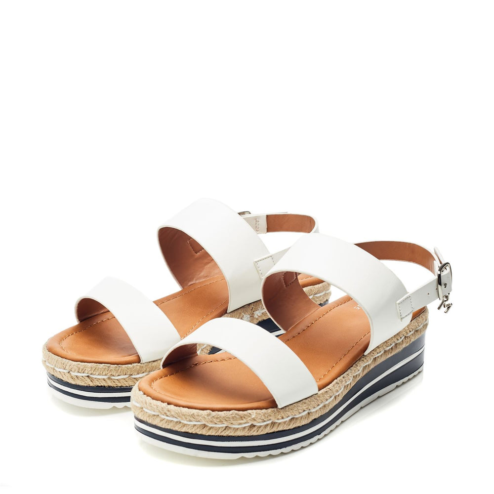 Periso Off White Porvair Sandals