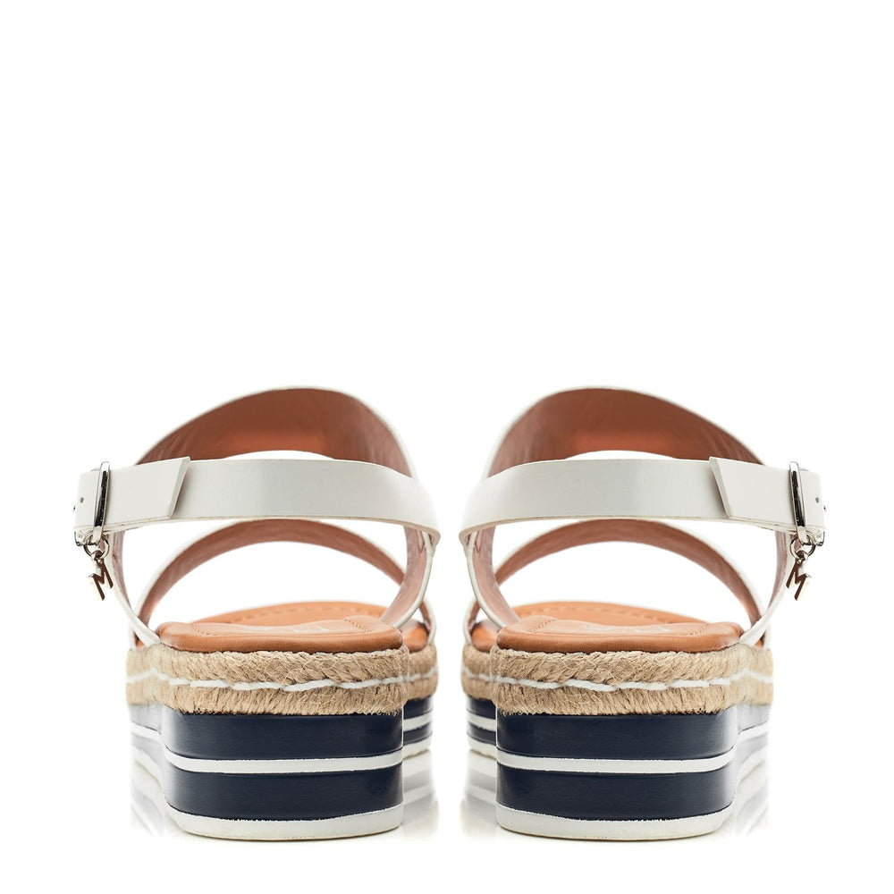 Periso Off White Porvair Sandals