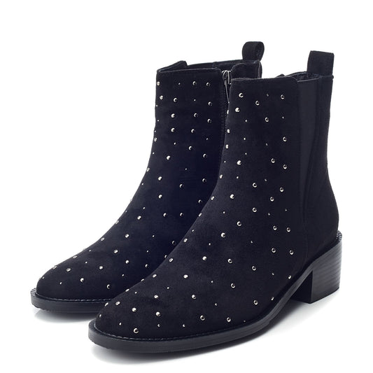 Pernelle Black Alcantara Boots