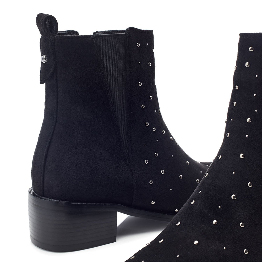 Pernelle Black Alcantara Boots