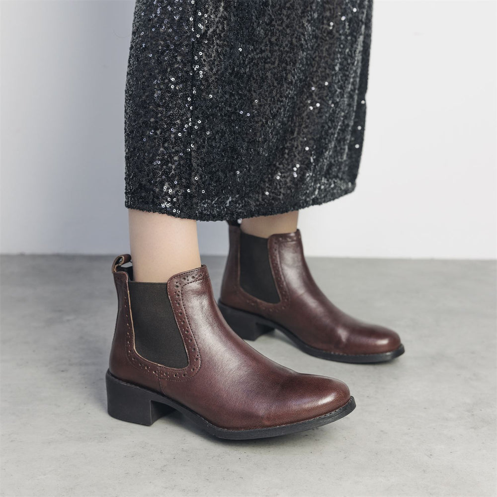Pernilla Tan Leather Boots
