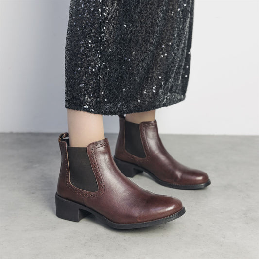 Pernilla Tan Leather Boots