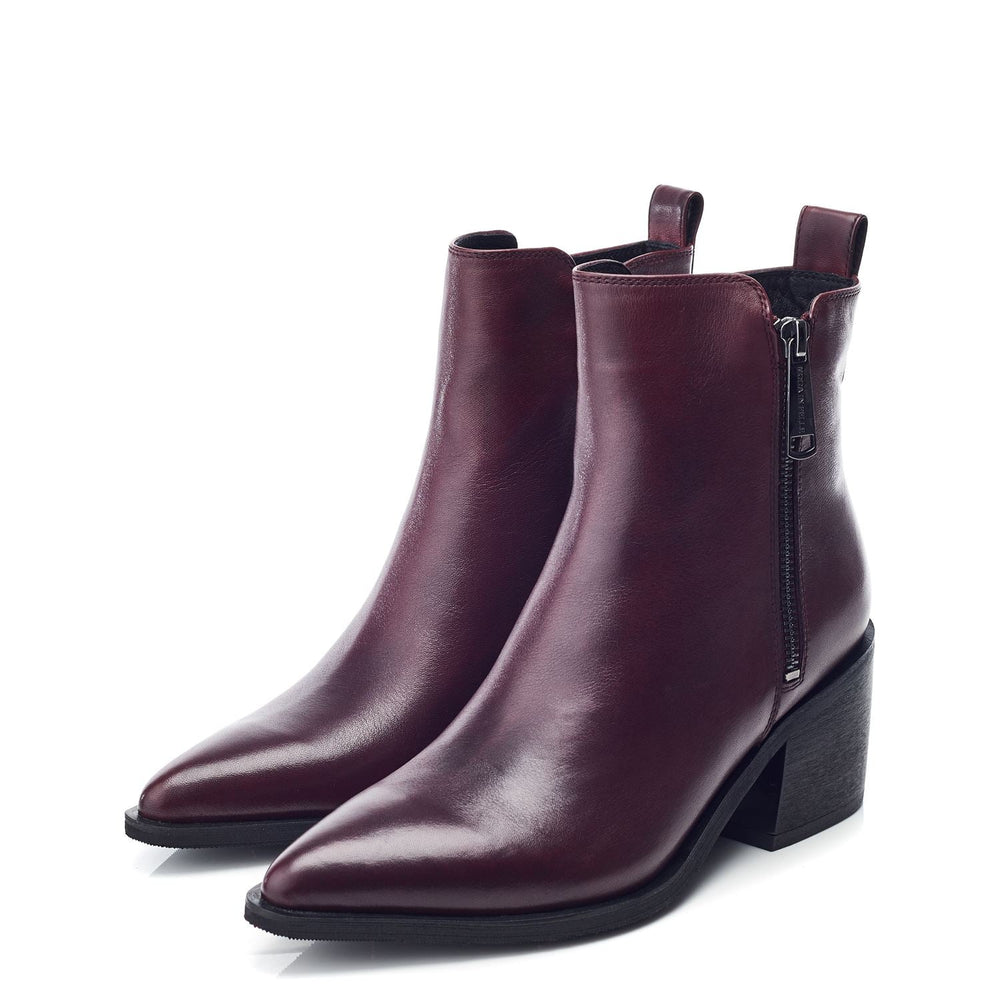 Perth Burgundy Leather Boots