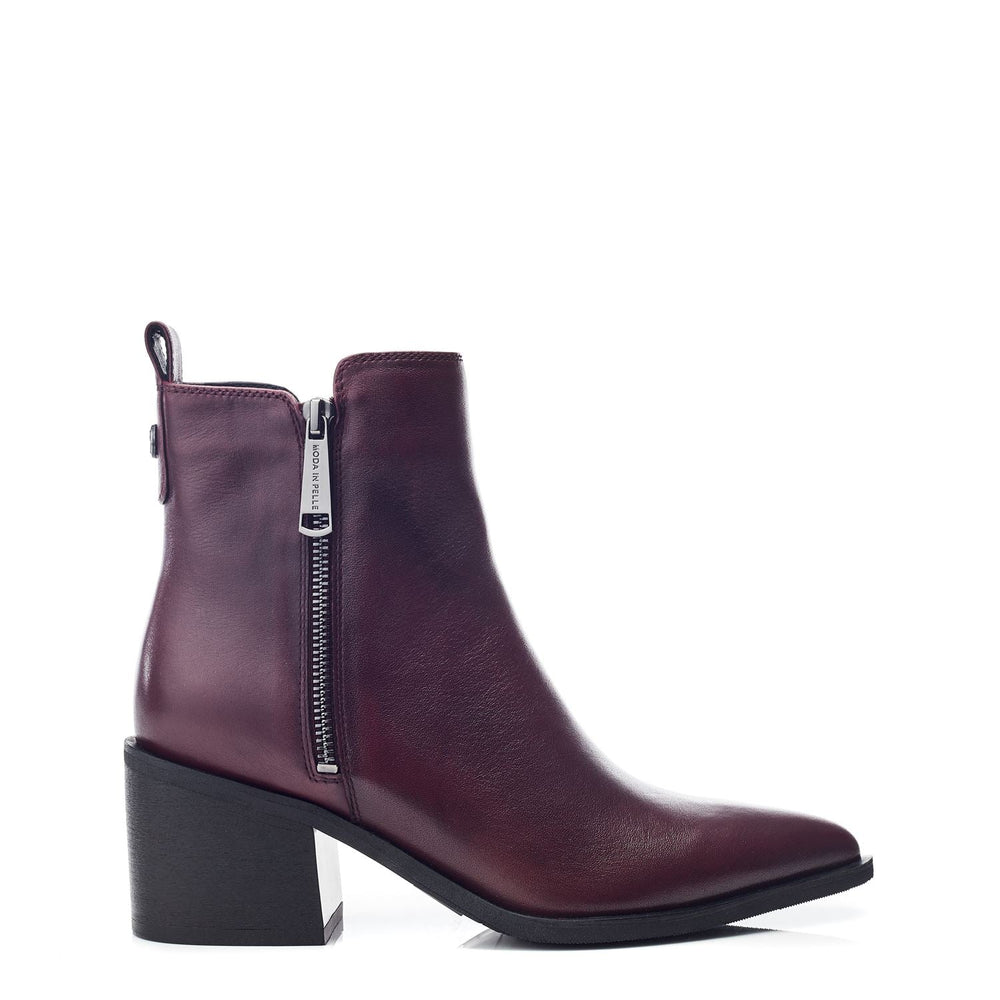 Perth Burgundy Leather Boots