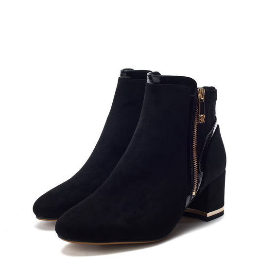 Pesar Black Alcantara Alcantara Boots