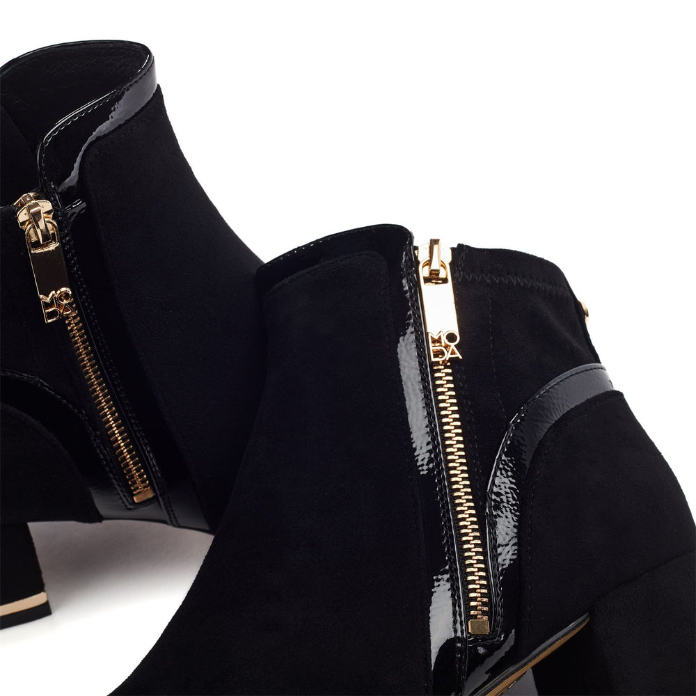 Pesar Black Alcantara Alcantara Boots