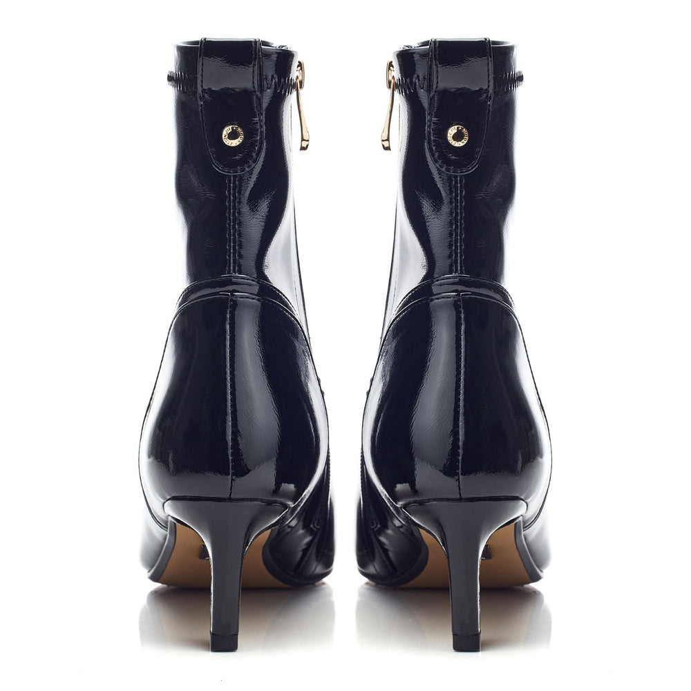 Petuniah Black Patent Boots