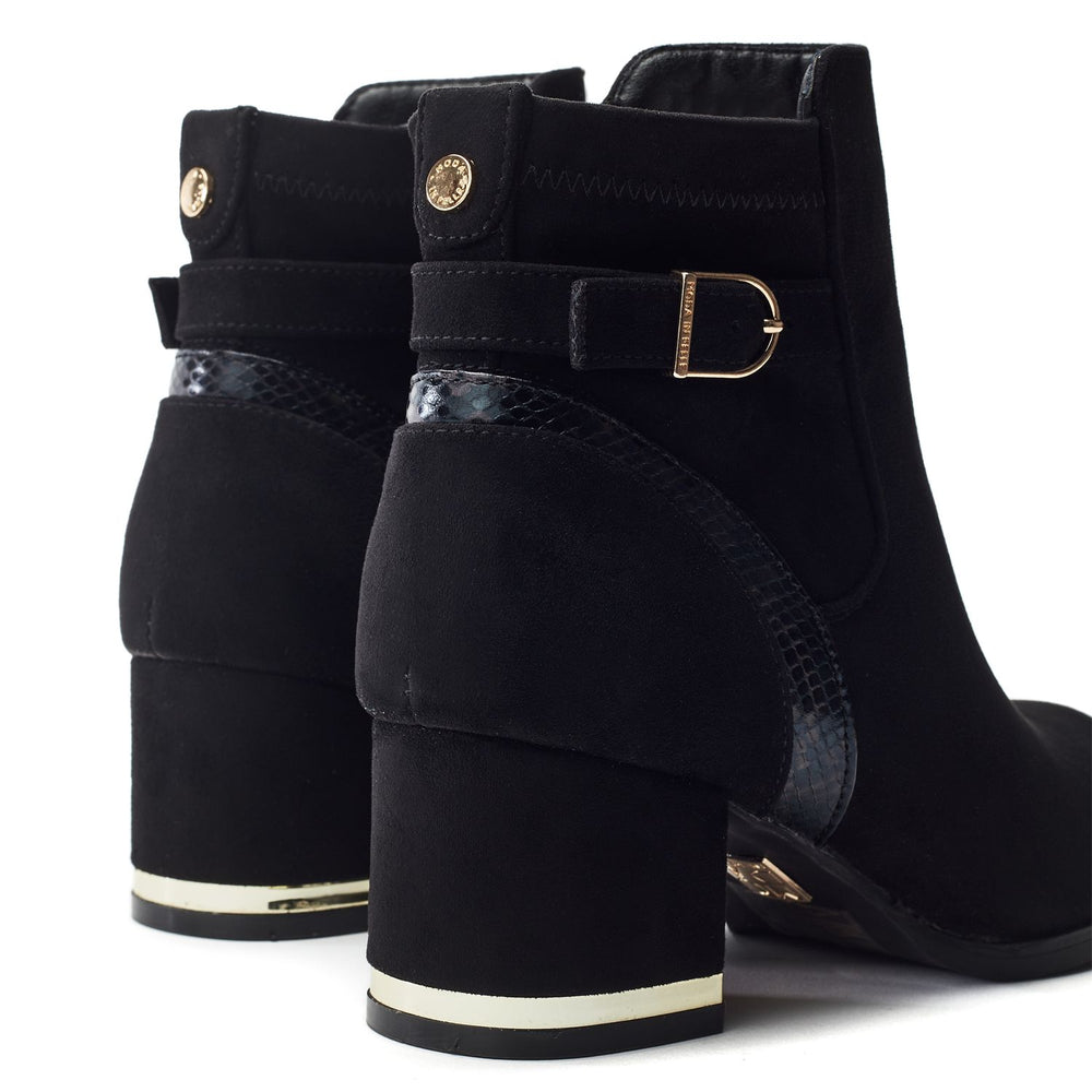 Peyari Black Alcantara Boots