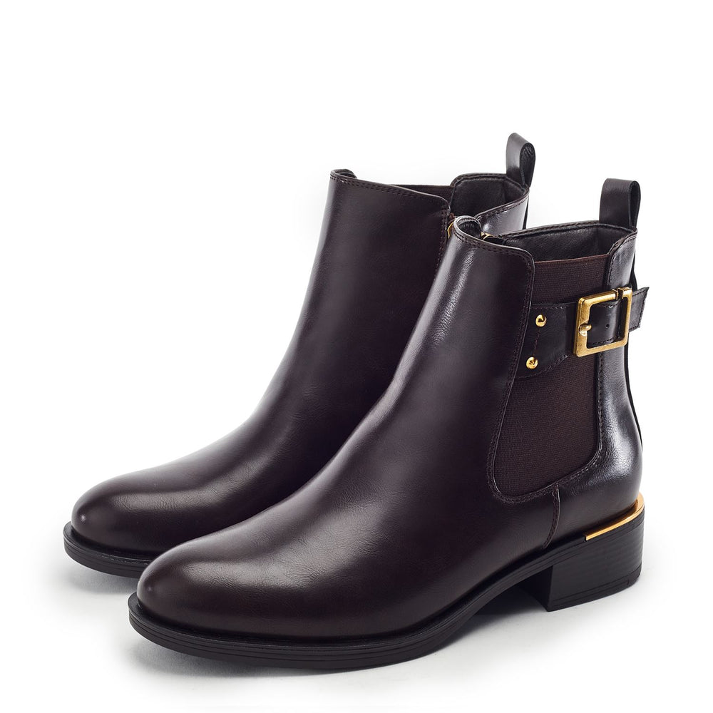 Phaedra Dark Brown Porvair Boots