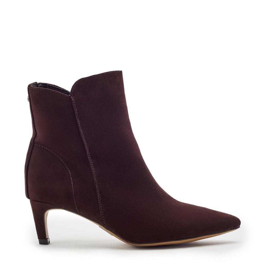 Philomena Dark Brown Faux Suede Boots