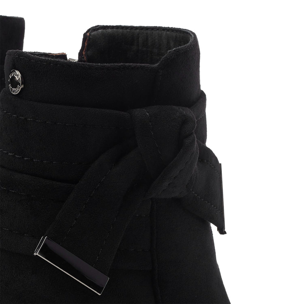 Phoebea Black Alcantara Alcantara Boots