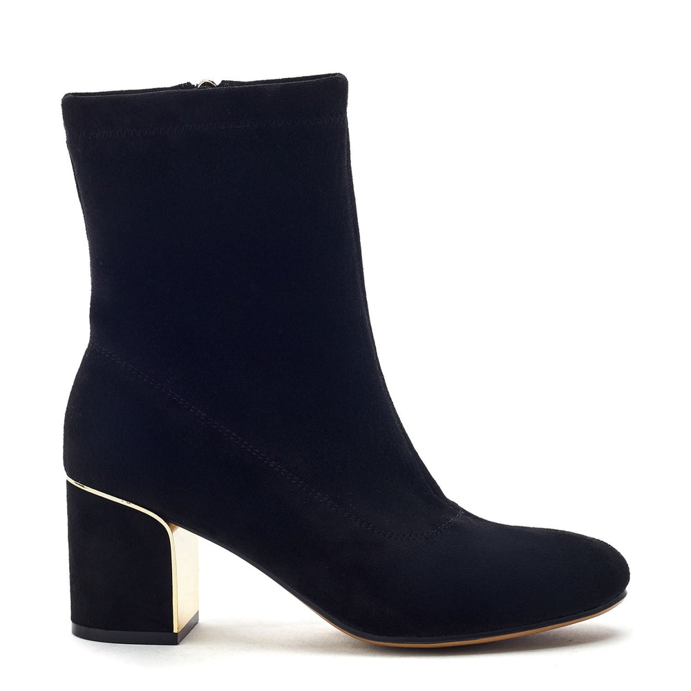 Pianno Black Faux Suede Boots