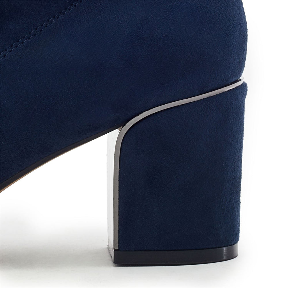 Pianno Navy Alcantara Boots