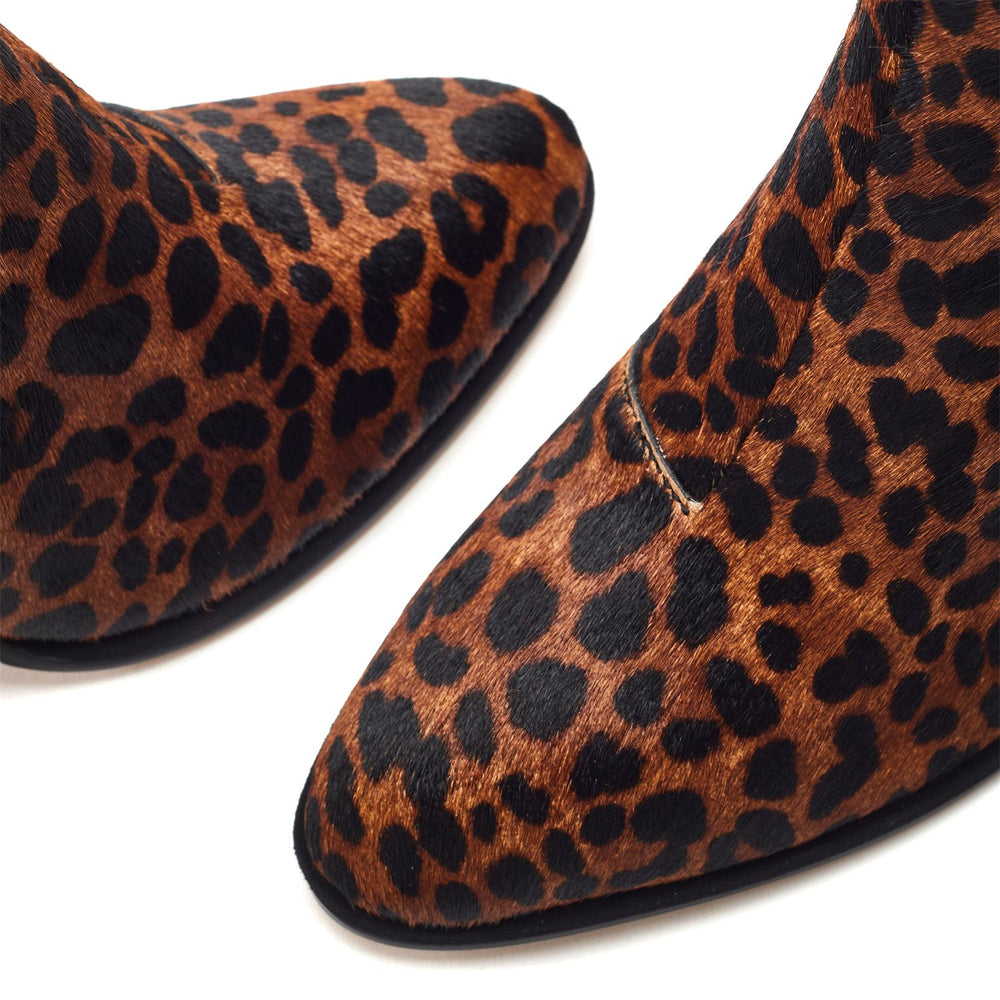 Piarra Leopard Print Pony Boots