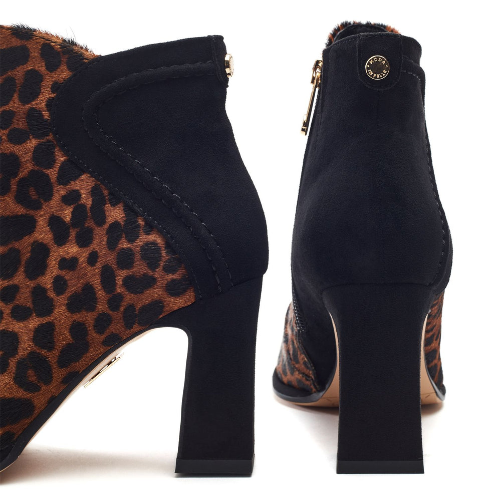 Piarra Leopard Print Pony Boots