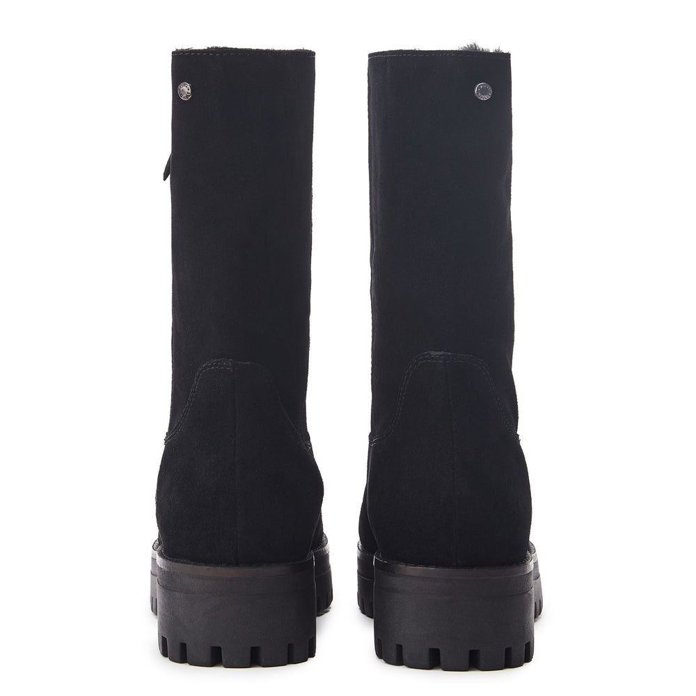 Picenza Black Suede Boots