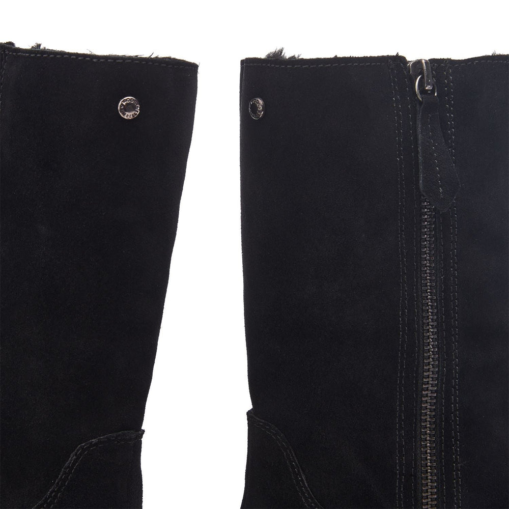 Picenza Black Suede Boots