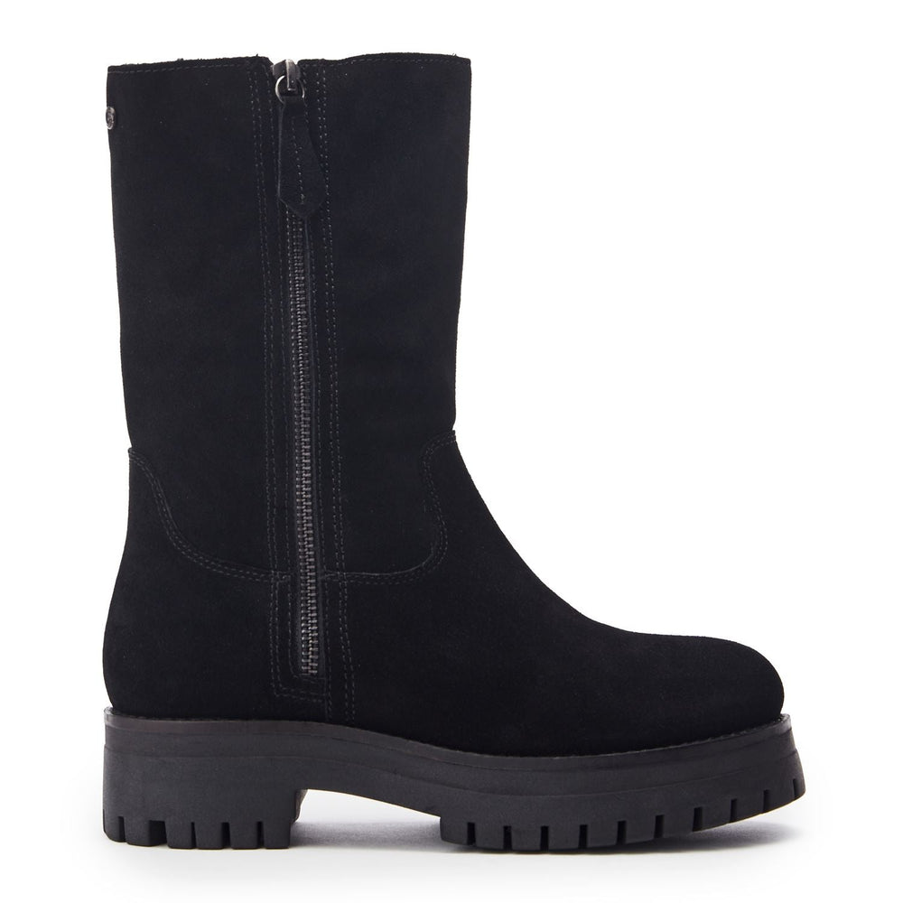 Picenza Black Suede Boots