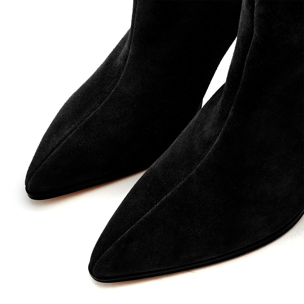 Pix Black Suede Boots