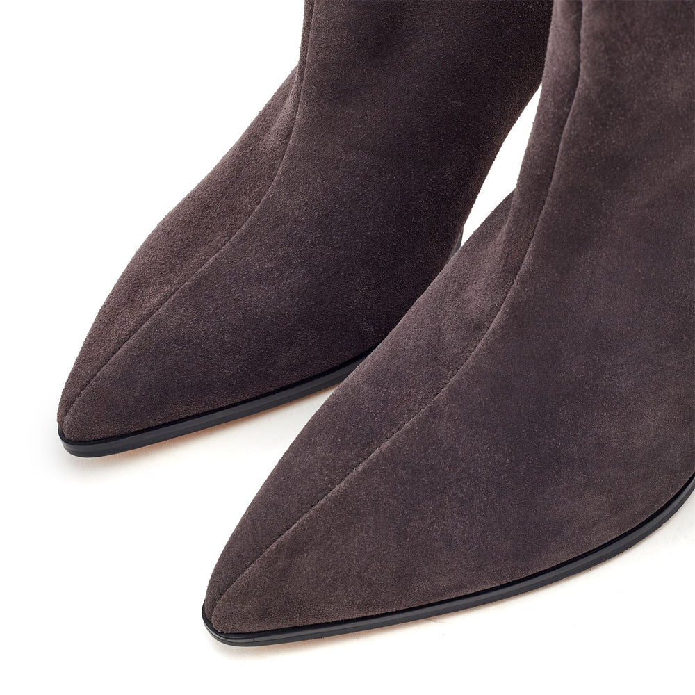 Pix Dark Grey Suede Boots