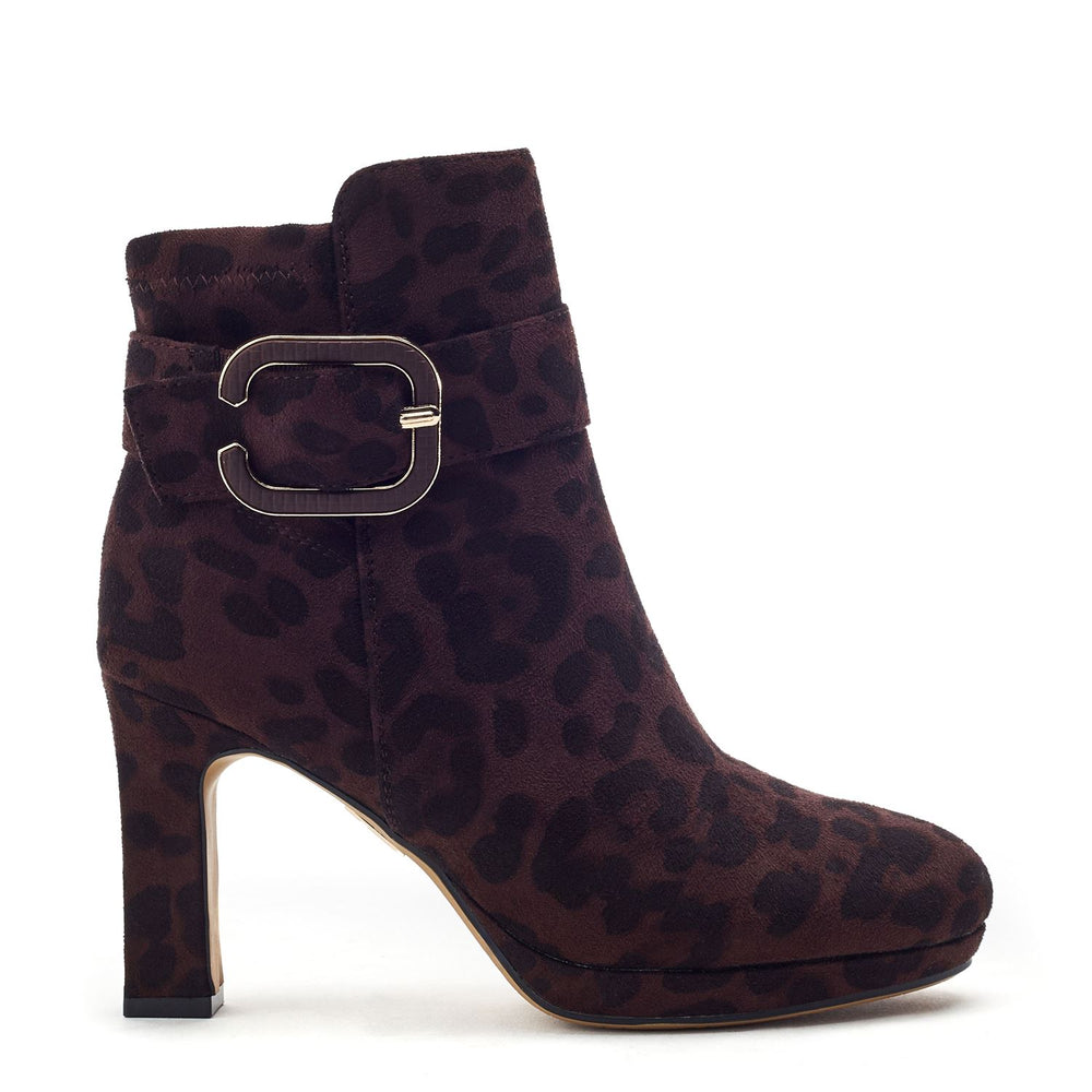 Poppina Leopard Alcantara Boots