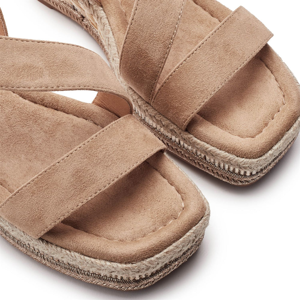 Poseo Stone Alcantara Sandals