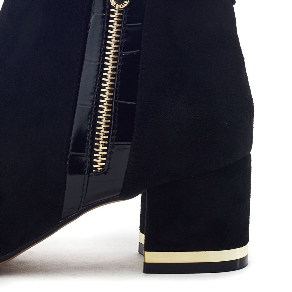 Pressie Black Alcantara Boots